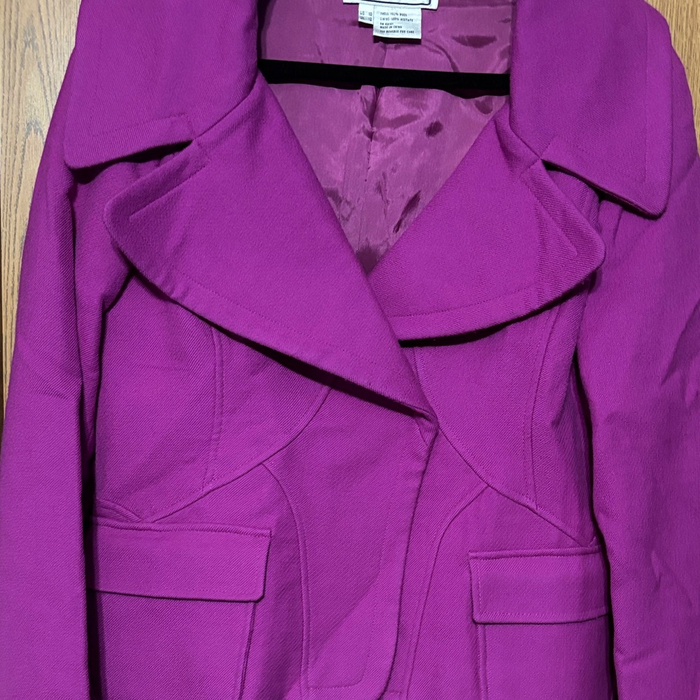 Flawed-Carlisle Women's Bold Fuchsia Blazer - Picture 9 of 10